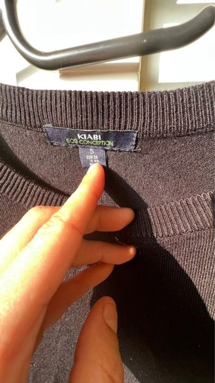 Robe pull noire Kiabi Eco Conception - photo numéro 2