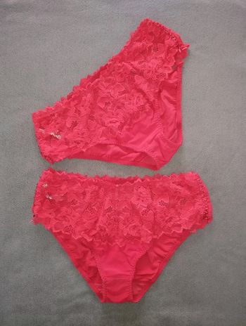 * Lot de 2 culottes Arum rouge T50-52 Sans Complexe