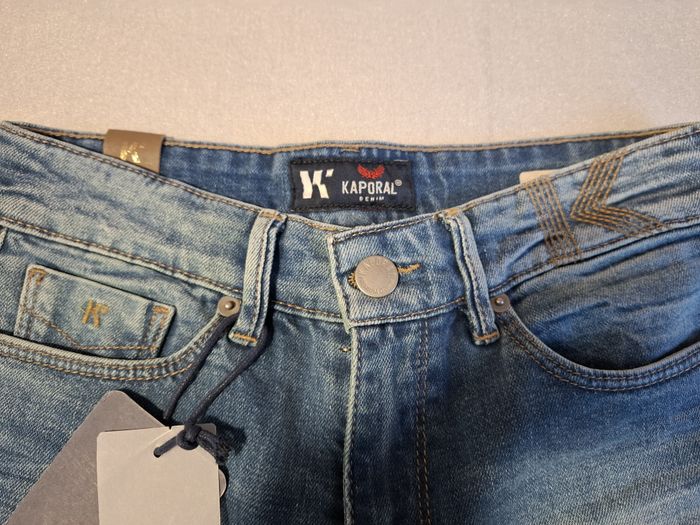 Beau jean Kaporal femme slim standard 34 cobalt neuf et étiqueté - photo numéro 5