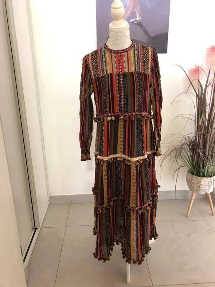Robe bohème Zara neuve taille S - photo numéro 4