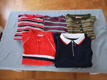 Lot 5 tee shirts polos Jennyfer