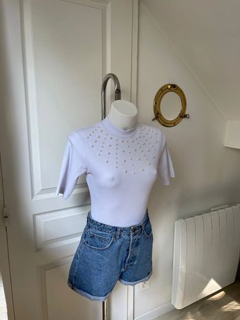Body blanc perlé