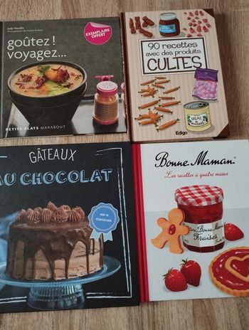 Lot de livres de recettes de cuisine