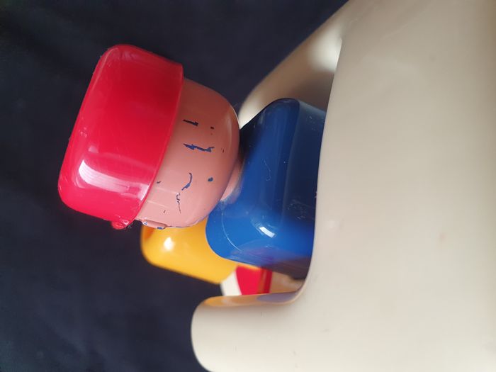 Lot de 3 train locomotive tomy push'n go vintage - photo numéro 9