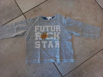 Tee-shirt manches longues Kimadi 12 mois gris
