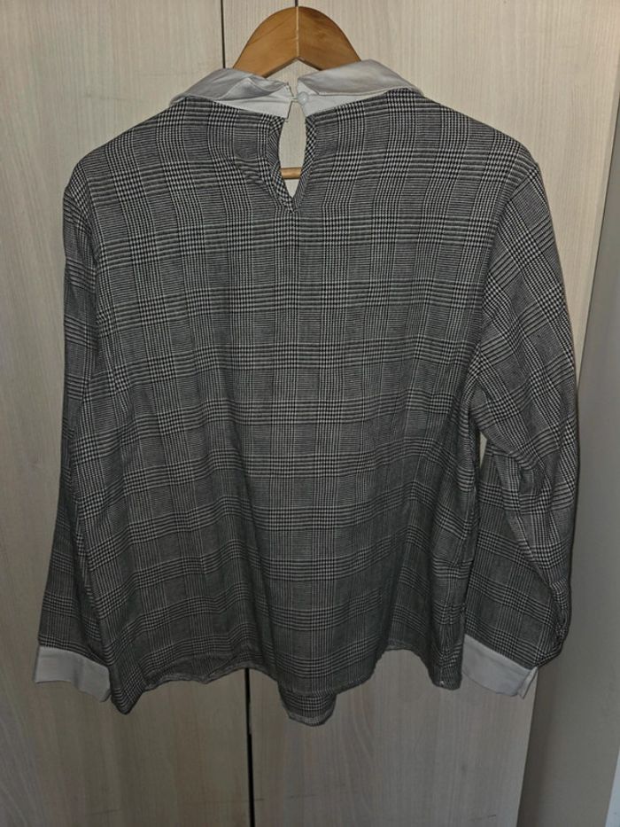 Pull gris style chemise taille 1 xl - photo numéro 5