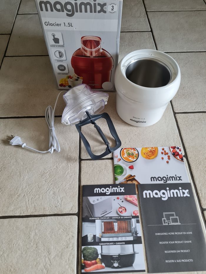 Glacier magimix 1,5L de couleur Blanc neuf