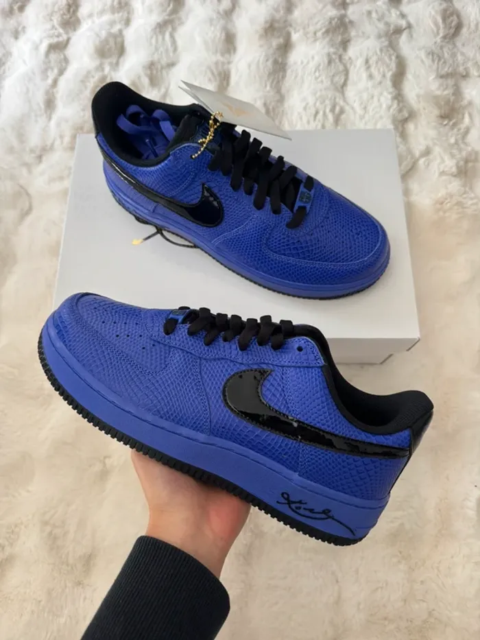 Chaussures Nike Air Force 1 Low Protro Kobe Bryant x FC Barcelona Persian Violet - photo numéro 3