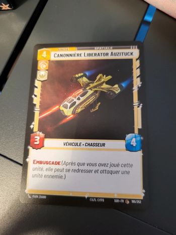 Carte Star Wars Unlimited Cannoniere Liberator Auzituck