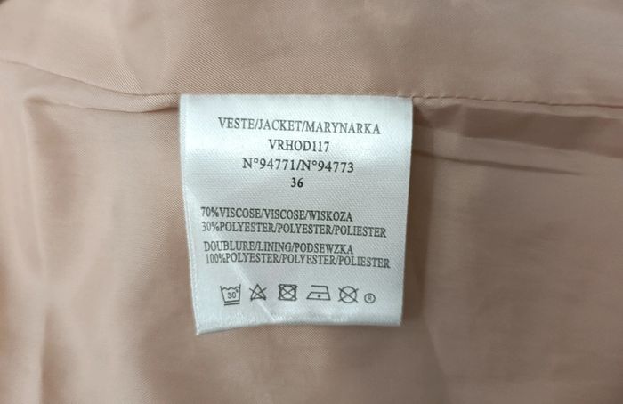 Veste beige t.36 - photo numéro 4