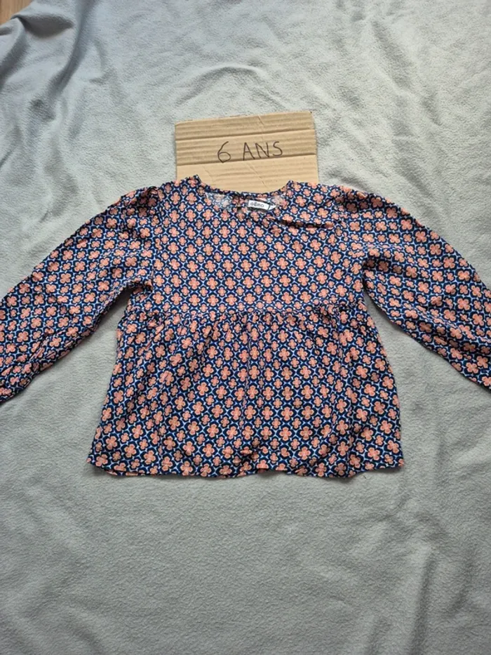 Blouse fleurie fille gemo 6 ans