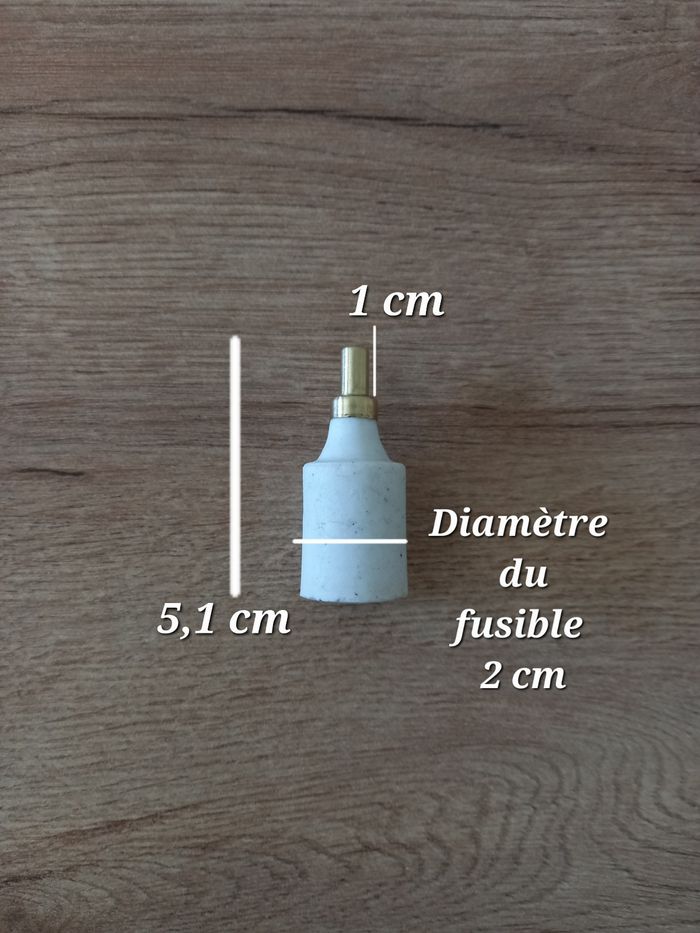 Fusibles ancien en ceramique et laiton " ×2 " - photo numéro 6