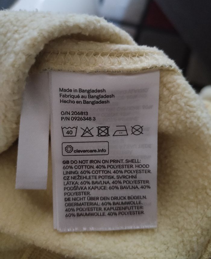 Sweat à capuche "H&M" 11/12 ans 60% coton - photo numéro 2