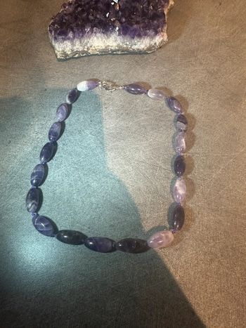 Collier en améthyste - pierre naturelle