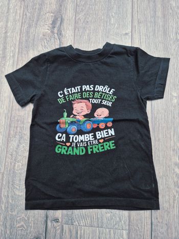 T-shirt annonce bébé