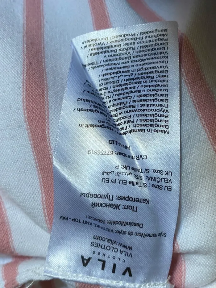 Pull marinière en mailles fines Vila - photo numéro 8