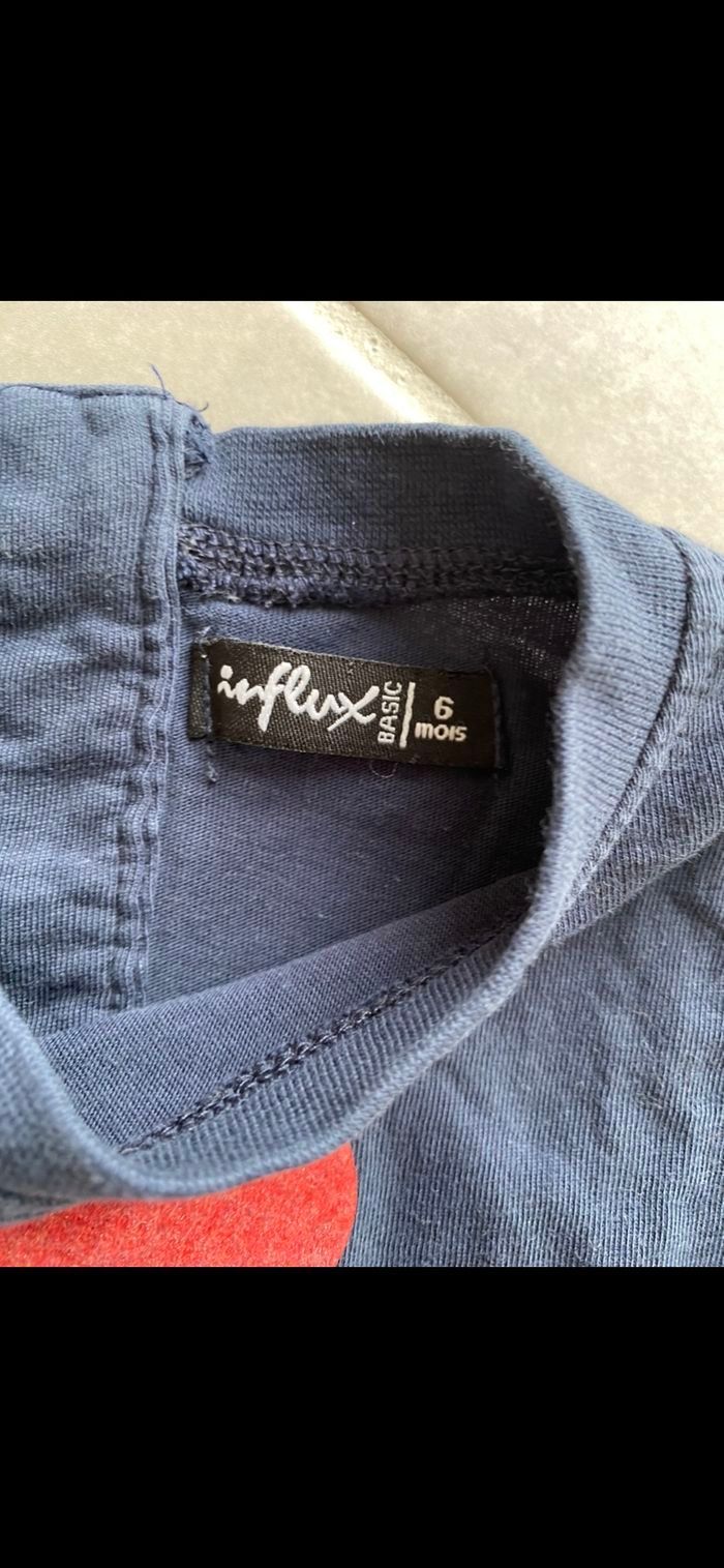 Tee shirt manches courtes J'aime Papa 6 mois - photo numéro 7