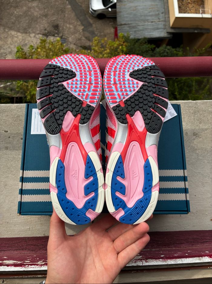 Adidas x Bad Bunny Adizero SL 72 Brown/Clear Pink/Hazy Rose - Taille 44,5 - Neuves - photo numéro 3