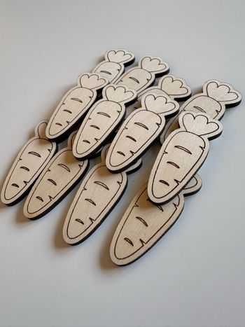 12 jetons carottes 