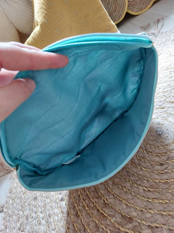 Sac banane liberty fleuri vert d'eau La p'tite  cachottière - photo numéro 6