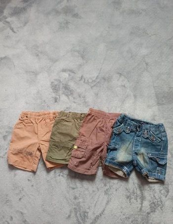 Lot de 4 short 3 mois