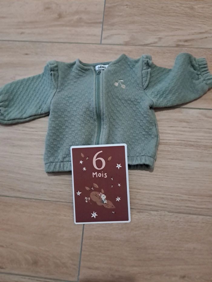 Gilet zippé gemo 6 mois