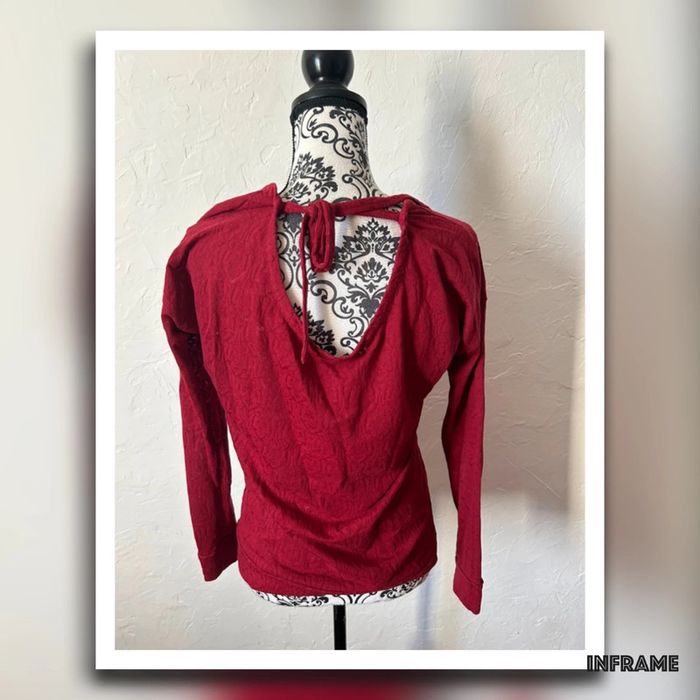 Très belle blouse rouge bordeaux 🥰 taille 38 bonobo - photo numéro 4