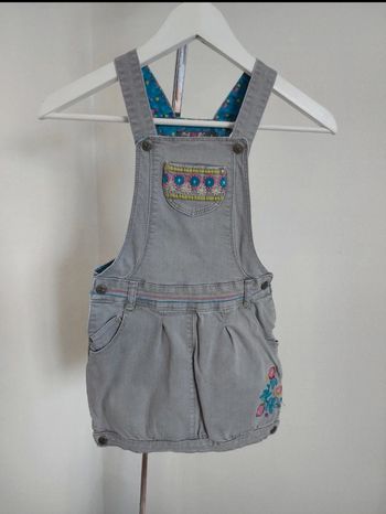 Robe en jean à bretelles réglables 8 ans