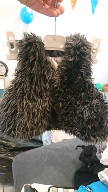 Gilet sans manches en fourrure