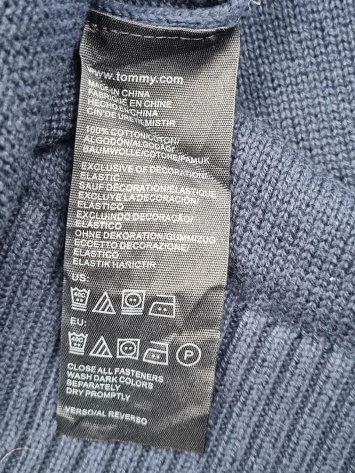 Veste zippée Tommy Hilfiger XL Hommes rouge & bleu marine (mesures en photos) - photo numéro 7