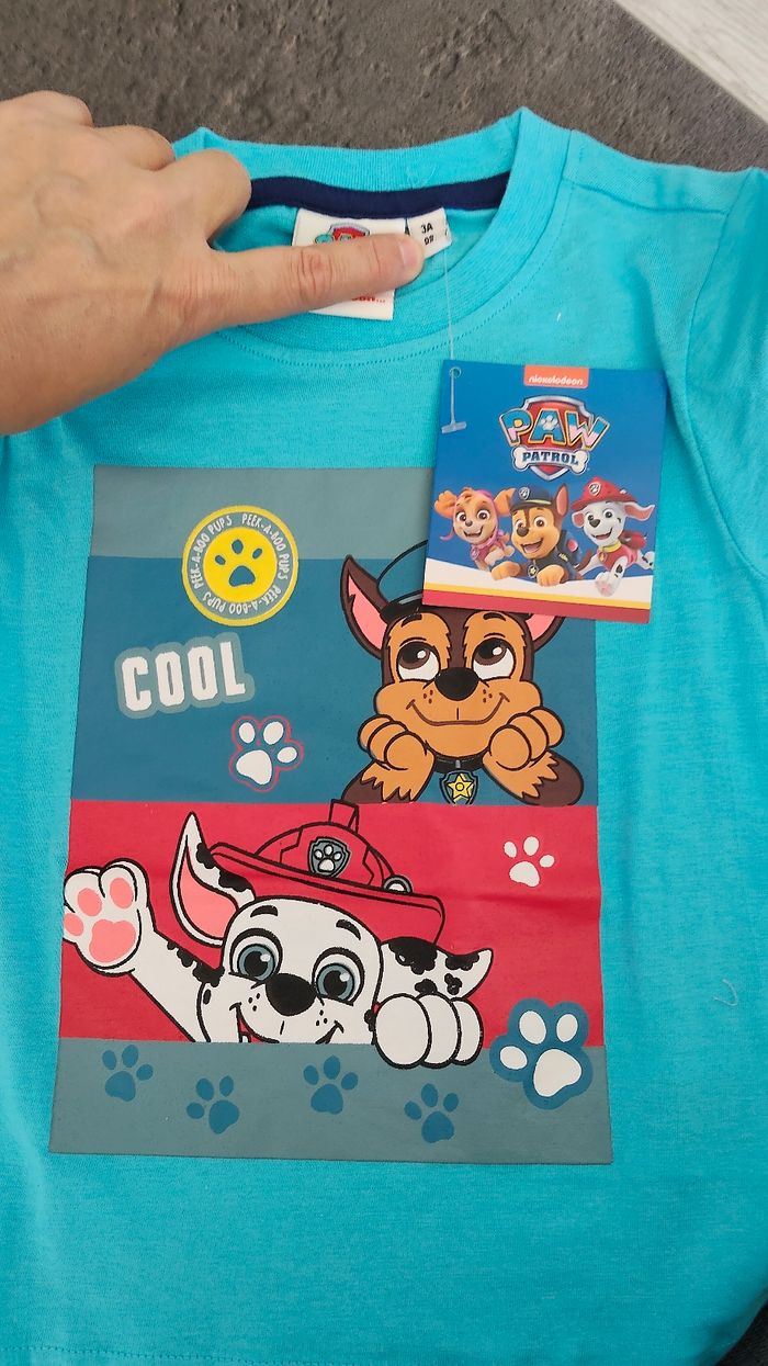 Tee-shirt Pat patrouille 3 ans neuf - photo numéro 3