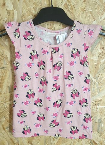 Tee shirt manches courtes Minnie 4 ans