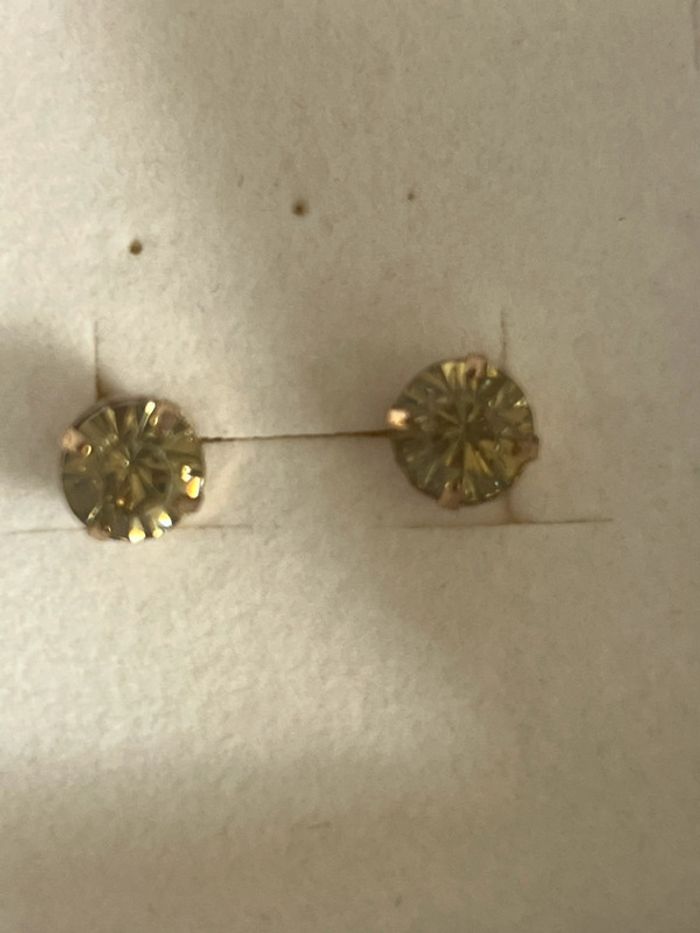 Boucles d’oreilles pierre olivine