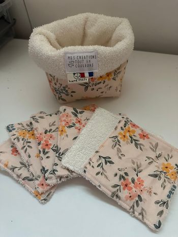 Panier +6 lingettes lavables 