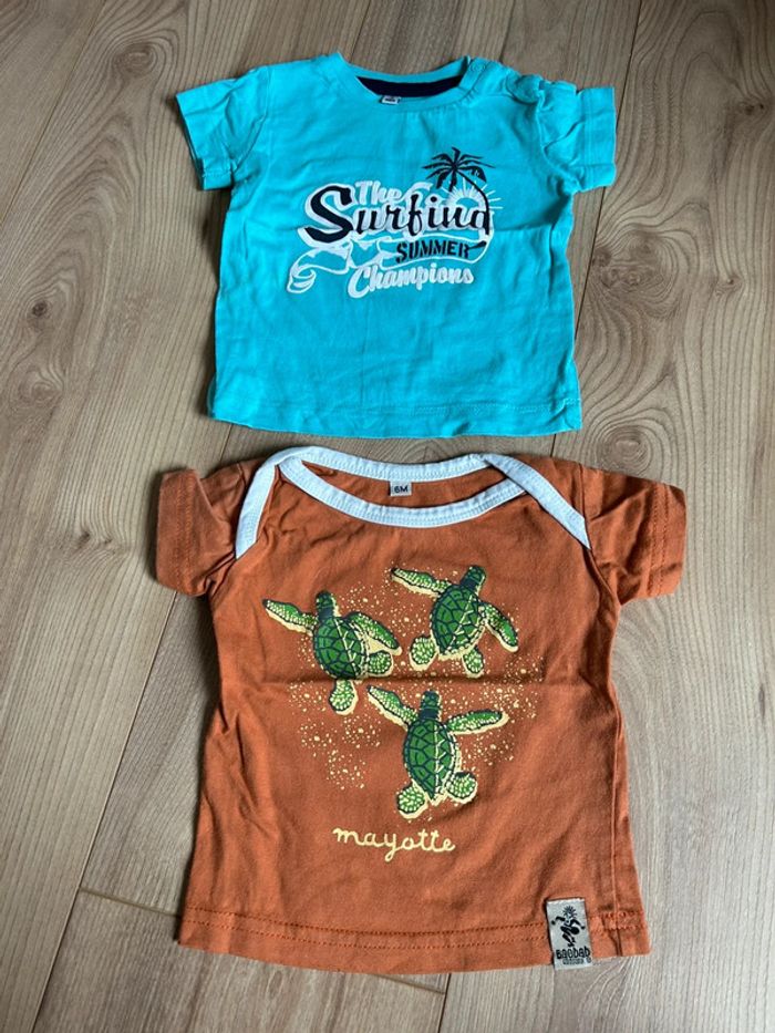 Lot de 2 tee-shirts 3 mois
