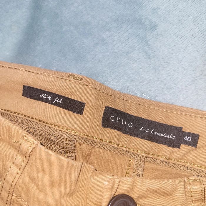 Pantalon Chino Moutarde Homme 👖 Celio - Taille 40 - Slim Fit - photo numéro 4