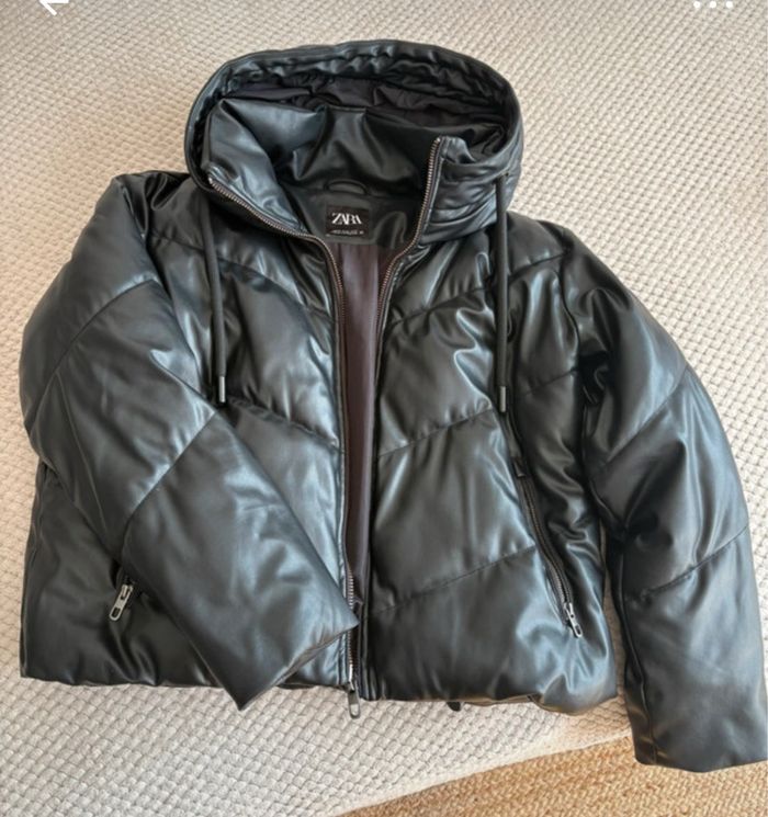 Doudoune similicuir Zara