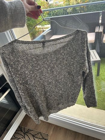 PULL Naf Naf Gris Pailleté S