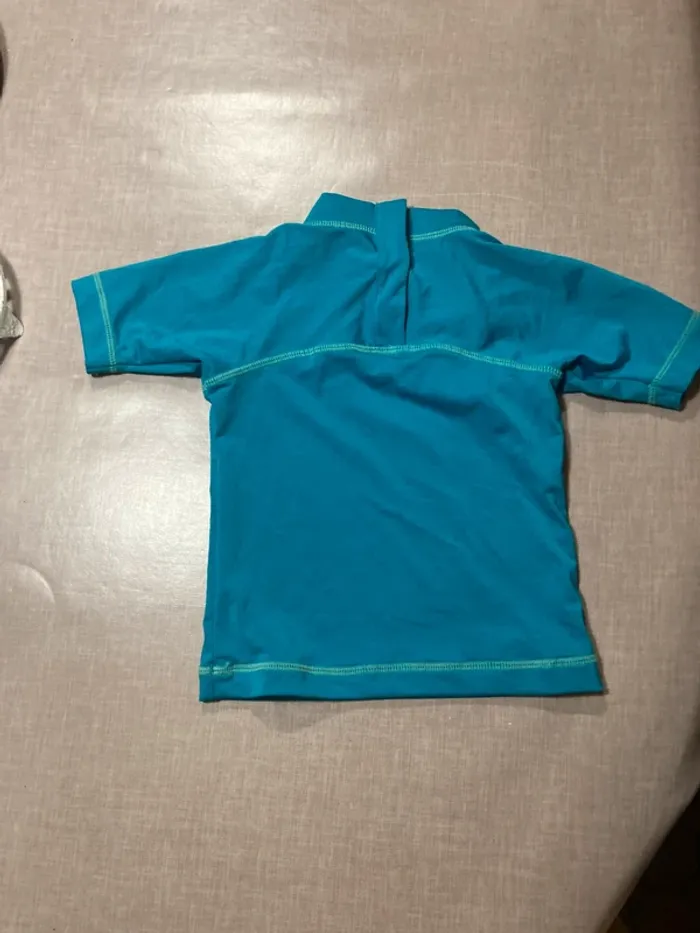 -shirt anti-UV bébé Nabaiji turquoise – 18 mois, protection UPF 50+ - photo numéro 5