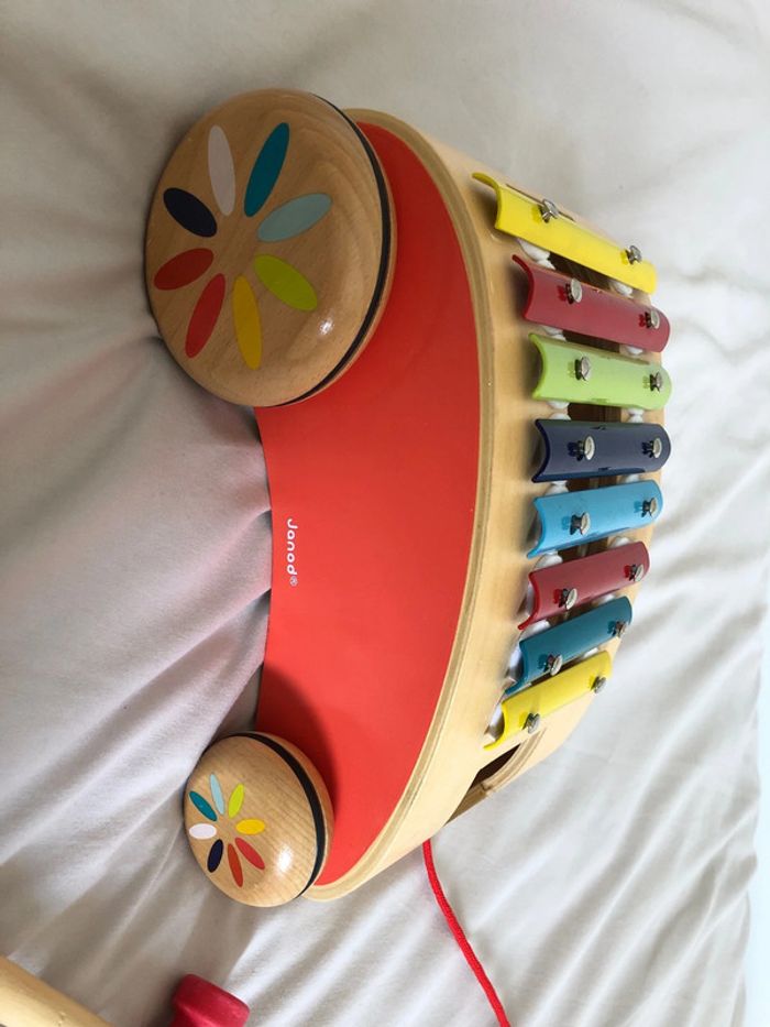 Xylophone à tirer/ xylo roller janod - photo numéro 2