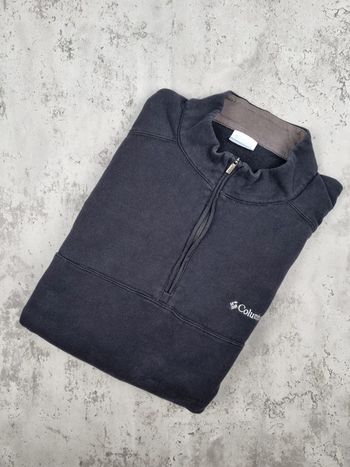 Sweat Columbia 1/4 Zip noir – Taille XXXL Homme (mesures en photos)