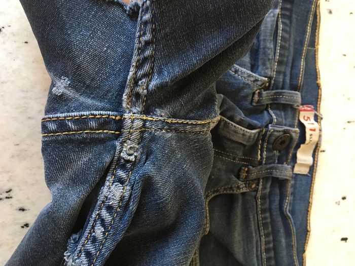 Short en jean marine Lévis 511 - photo numéro 6