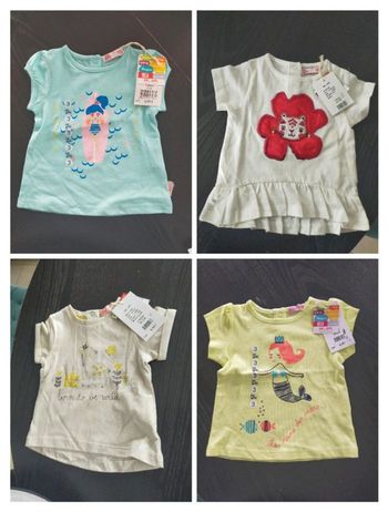 Lot de 4 tee-shirts DPAM 3 mois