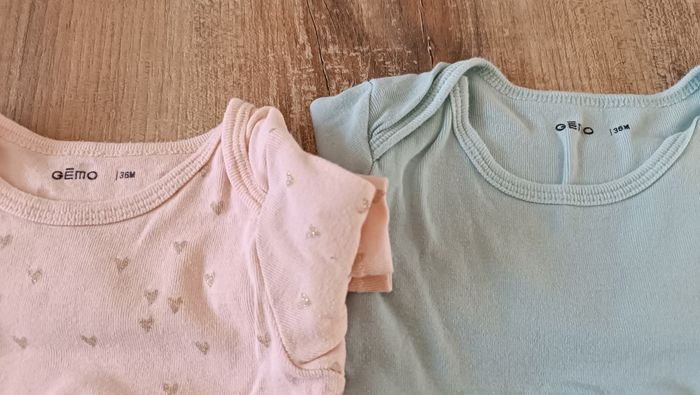 Lot de bodies manches longues bébé fille - photo numéro 7