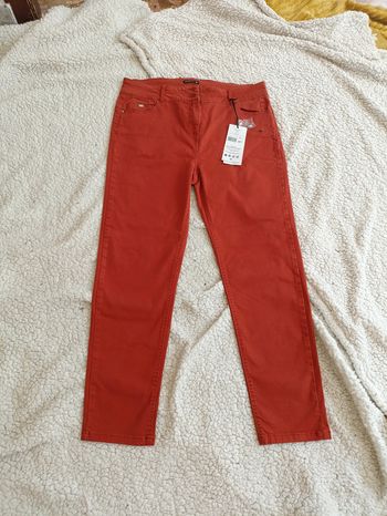 Pantalon rouge brique Bréal neuf avec étiquette