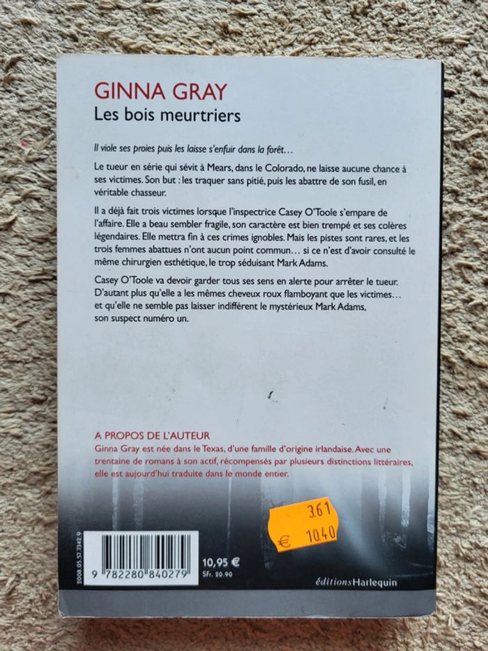 Livre Le bois meurtriers de Ginna Gray - photo numéro 2
