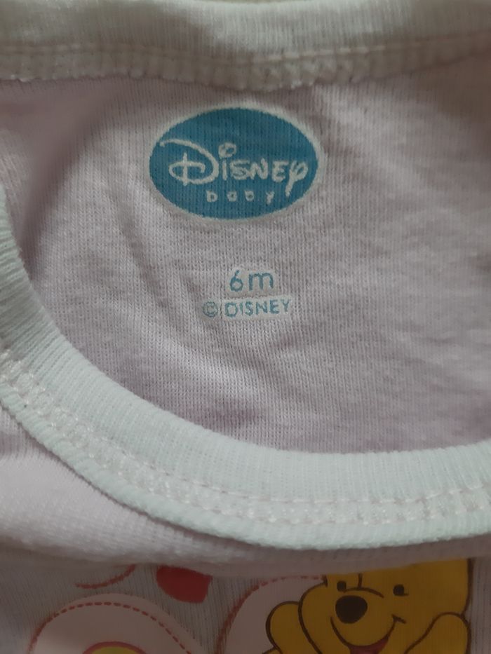 lot de 2 bodies manches courtes fille - étoiles, Winnie l'ourson - absorba, Disney - 6 mois - photo numéro 8