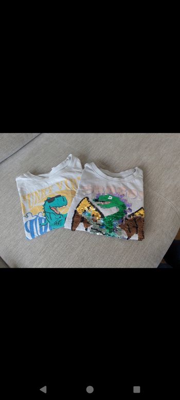 Lot de deux tee shirts manches courtes