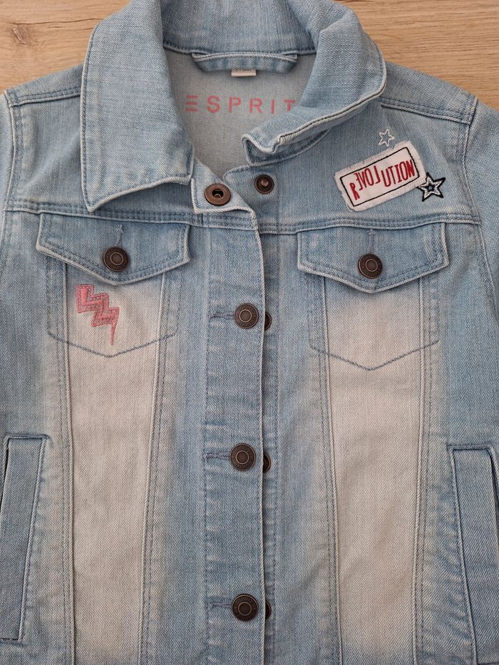 Veste en jean fille 6-7 ans - photo numéro 3