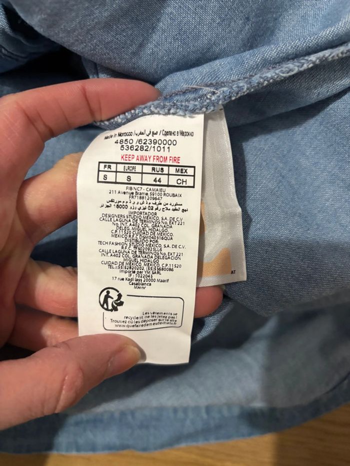 Neuve - Robe longue jean Camaïeu S - photo numéro 5